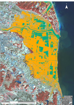 Analyzed by the multi spectral data of IKONOS satellite images.