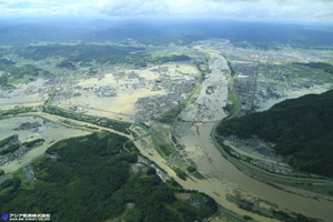 「平成３０年７月豪雨」（西日本豪雨） 斜め空中写真_3