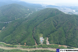 大津市石山外畑周辺 斜め空中写真_2