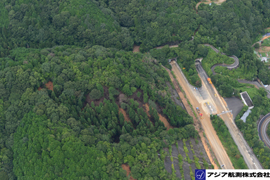 京滋バイパス笠取ＩＣ周辺 斜め空中写真_6