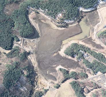 デジタル航空撮影　福島県藤沼ダム